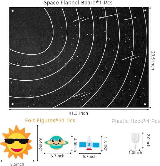 Interactive Solar System Felt Story Board – Cosmic Learning Adventure