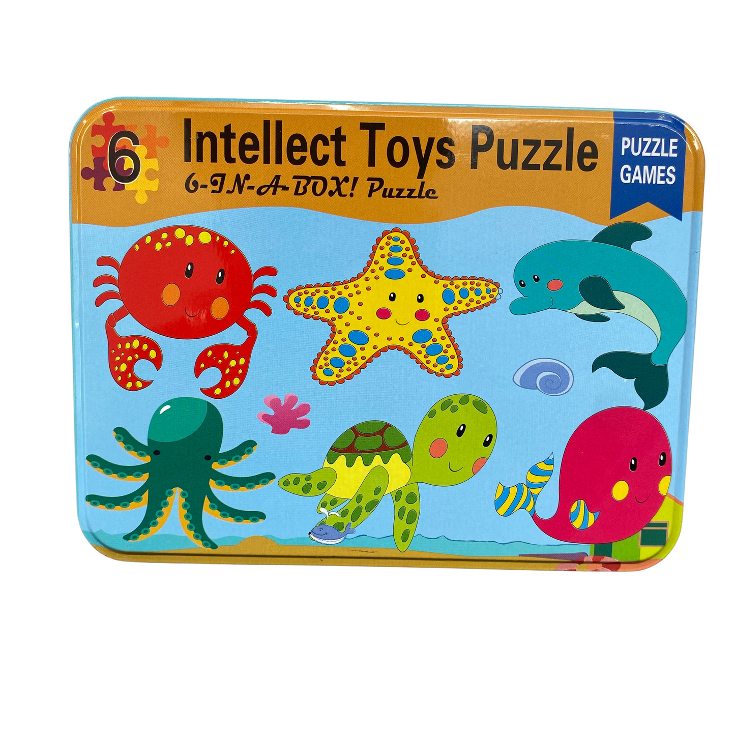 Intellect Toys Puzzle 6 in a box-Sea Animals