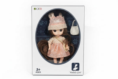 Walala Fashion Small Doll 16cm with Handbag – Jointed Mini Doll