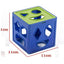 Shape Sorting Cube with 9 Shape and Different Color