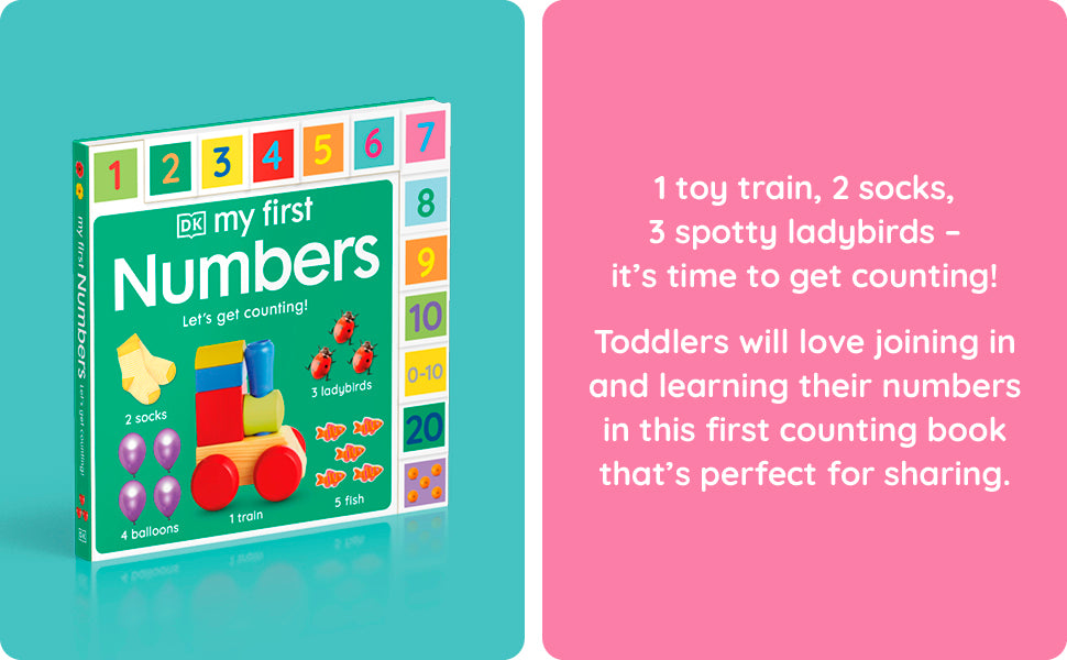 My First Numbers – Interactive Tabbed Board Book for Counting