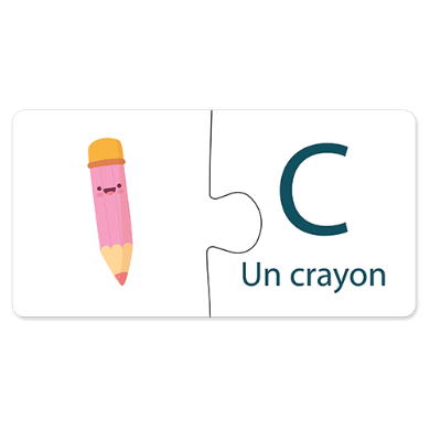 Match & Learn – Alphabet Français Puzzle set