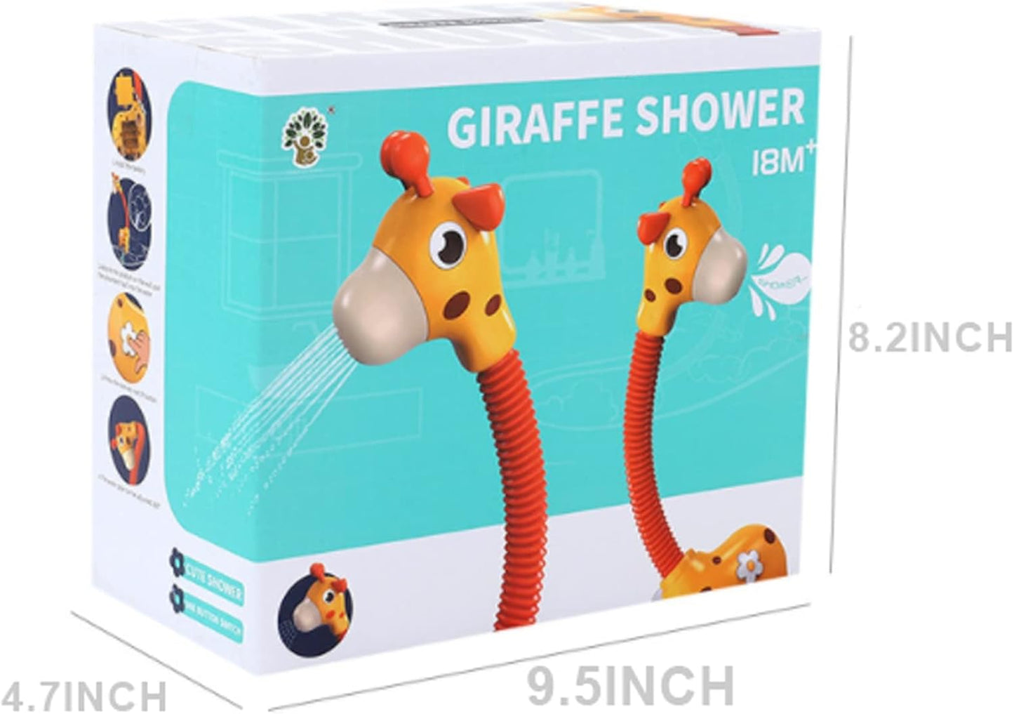 Giraffe Baby Bath Shower Head Toy – Electric Water Pump
