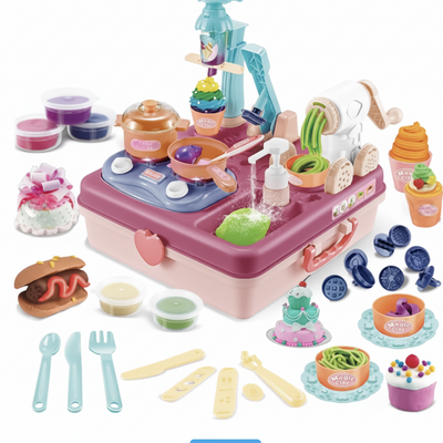 Dream Clay DIY Kitchen Station | Ages 3+ | Master Culinary Arts & Fine Motor Precision