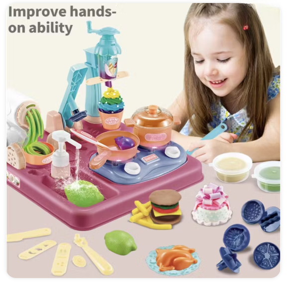Dream Clay DIY Kitchen Station | Ages 3+ | Master Culinary Arts & Fine Motor Precision