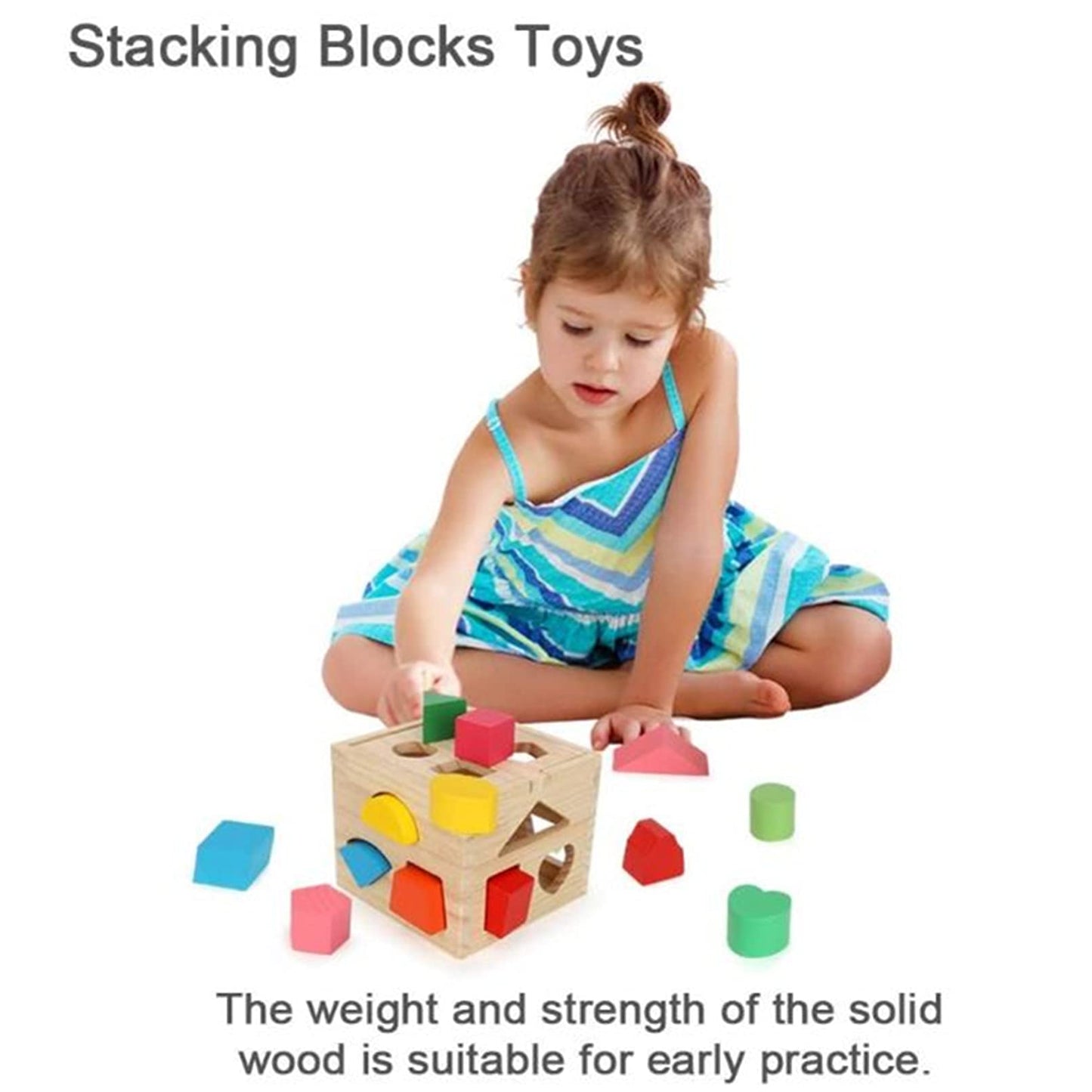 Montessori Wooden Shape Sorter Cube