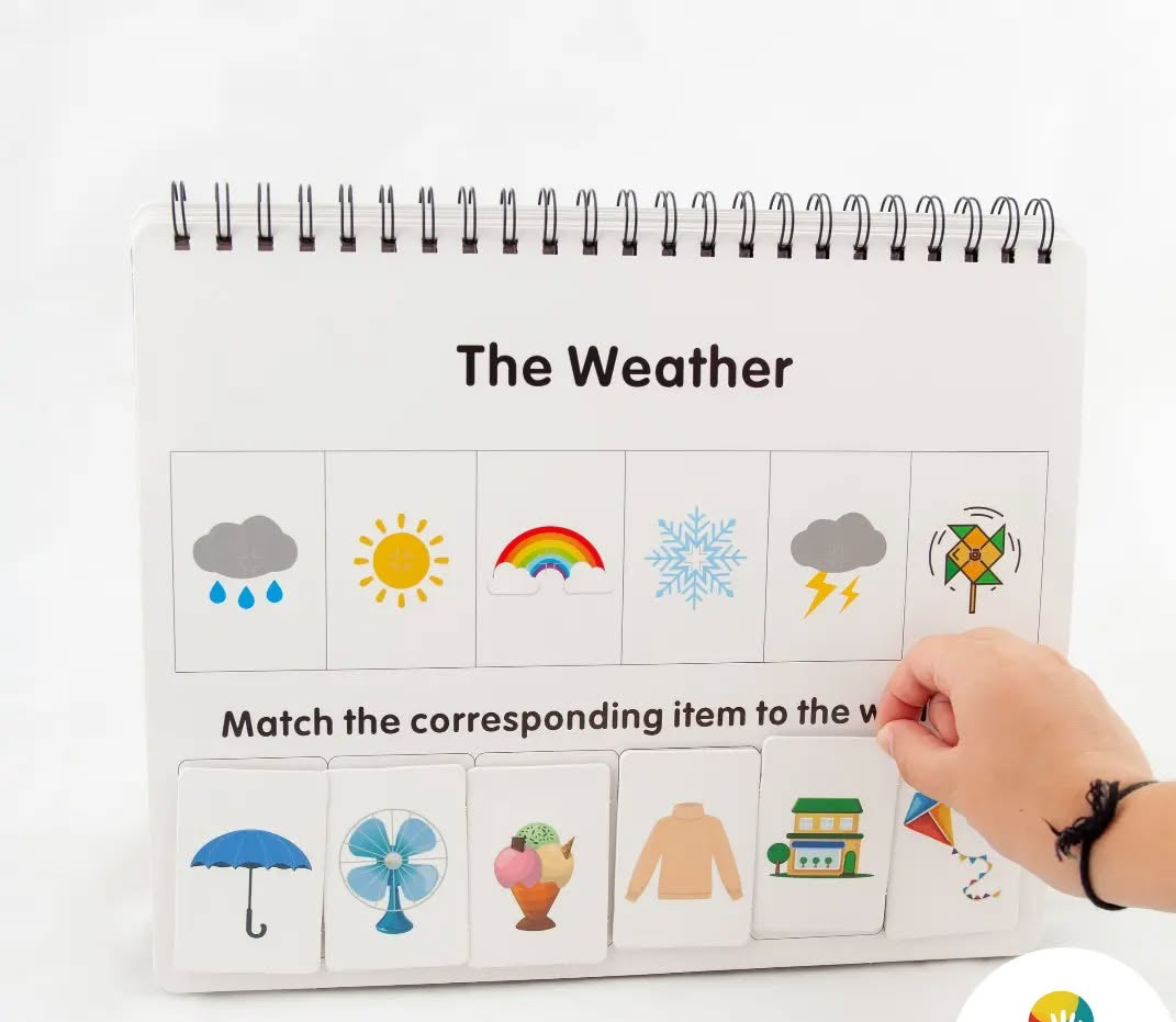 Preschool Busy Book – Interactive Learning Binder for Early Skills