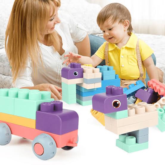 20-Piece Silicone Building Blocks – Safe & Flexible Set