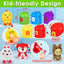 Soft Glue Animals & Houses Educational Toy Set for Toddlers