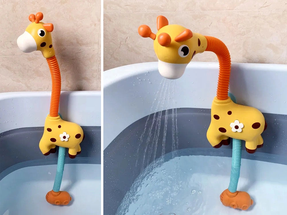 Giraffe Baby Bath Shower Head Toy – Electric Water Pump