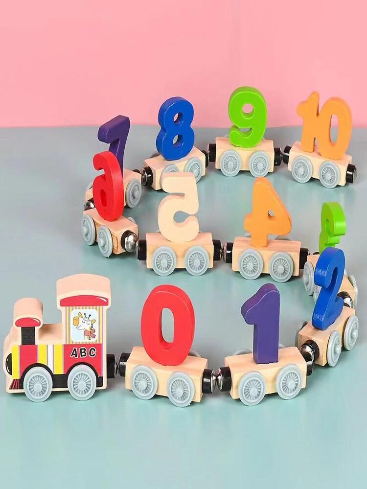 Wooden Magnetic Number Train | Ages 1-3 | Foster Early Math & Motor Skills