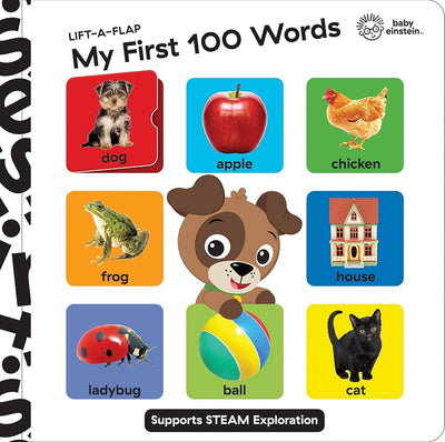 Baby Einstein: My First 100 Words – Lift-A-Flap Board Book