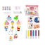 DIY "Soft Glue Painting" No-Bake Air-Dry Craft Kit with Molds & Peelable Keychains (3 Themes / Ages 3+)