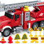 City Sprinkler Fire Truck – Aerial Ladder Toy Car with Water Spray