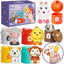 Soft Glue Animals & Houses Educational Toy Set for Toddlers