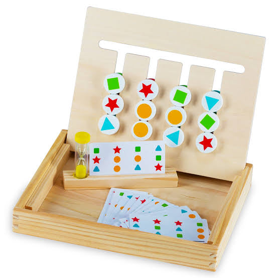 Logic Four Colors Wooden Puzzle
