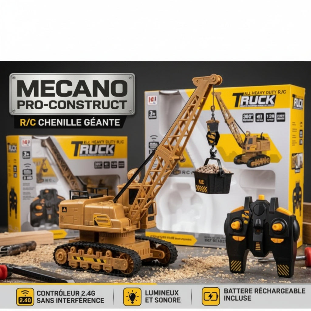 1:20 Scale 8-Channel RC Crawler Crane | Ages 3+ | Master Coordination & Mechanical Logic