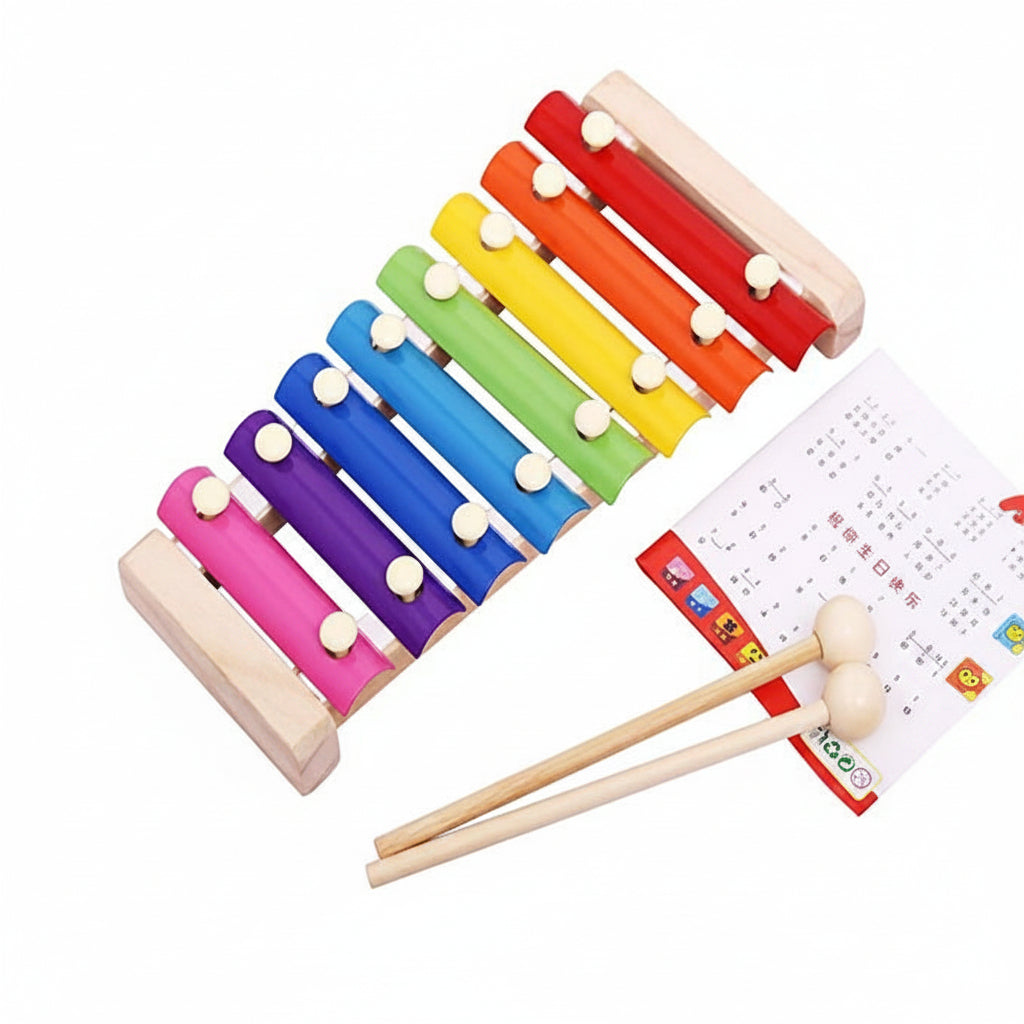 8-Note Colorful Wooden Xylophone | Ages 3+ | Inspire Early Musical Creativity & Coordination