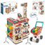 48-Piece Supermarket Market Stall & Trolley Suite | Ages 3+ | Master Social Literacy & Financial Logic