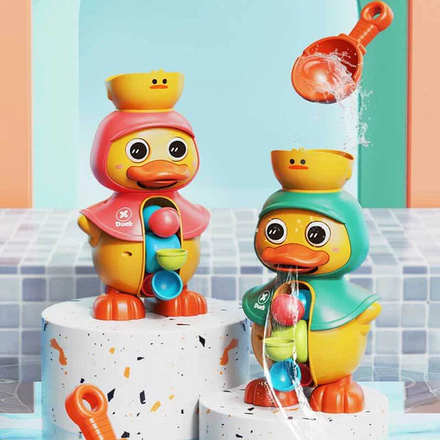 Cute Duck Kinetic Water Bath Wheel | Ages 3+ | Master Hydrodynamics & Fluid Cause-and-Effect