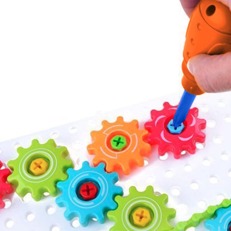 Magic plate electric drill toy 230 pcs