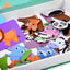 Magnetic Book for Kids – 47 Pieces Animal Puzzle Set (12 Animals)