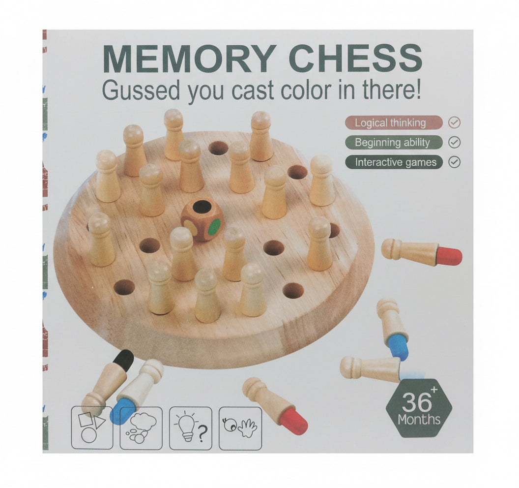 Wooden Memory Match Stick Chess Game