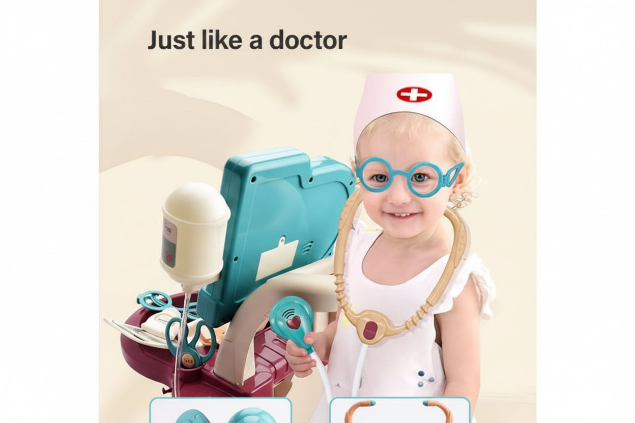 Junior Surgeon 24-Piece Medical Center – Light-Up Interactive Doctor Set