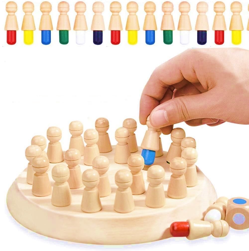 Wooden Memory Match Stick Chess Game