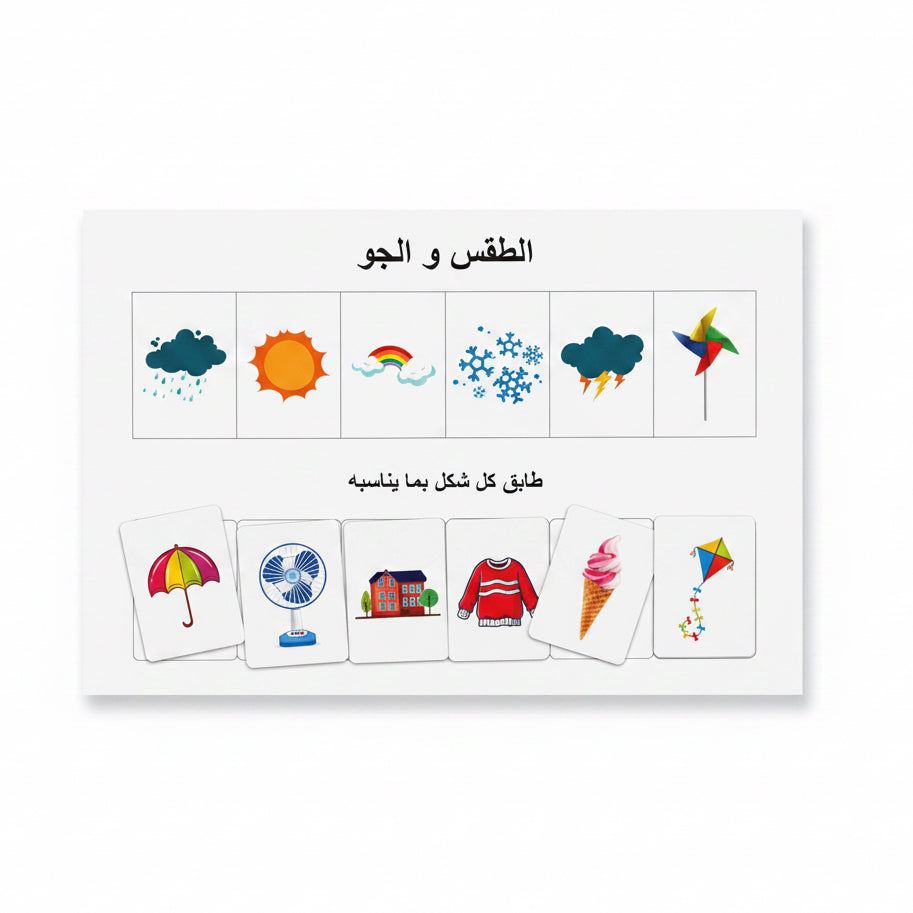 كتاب الأنشطة التفاعلي لمرحلة ما قبل المدرسة – ملف التعلم المبكرArabic Preschool Busy Book(10 activities)