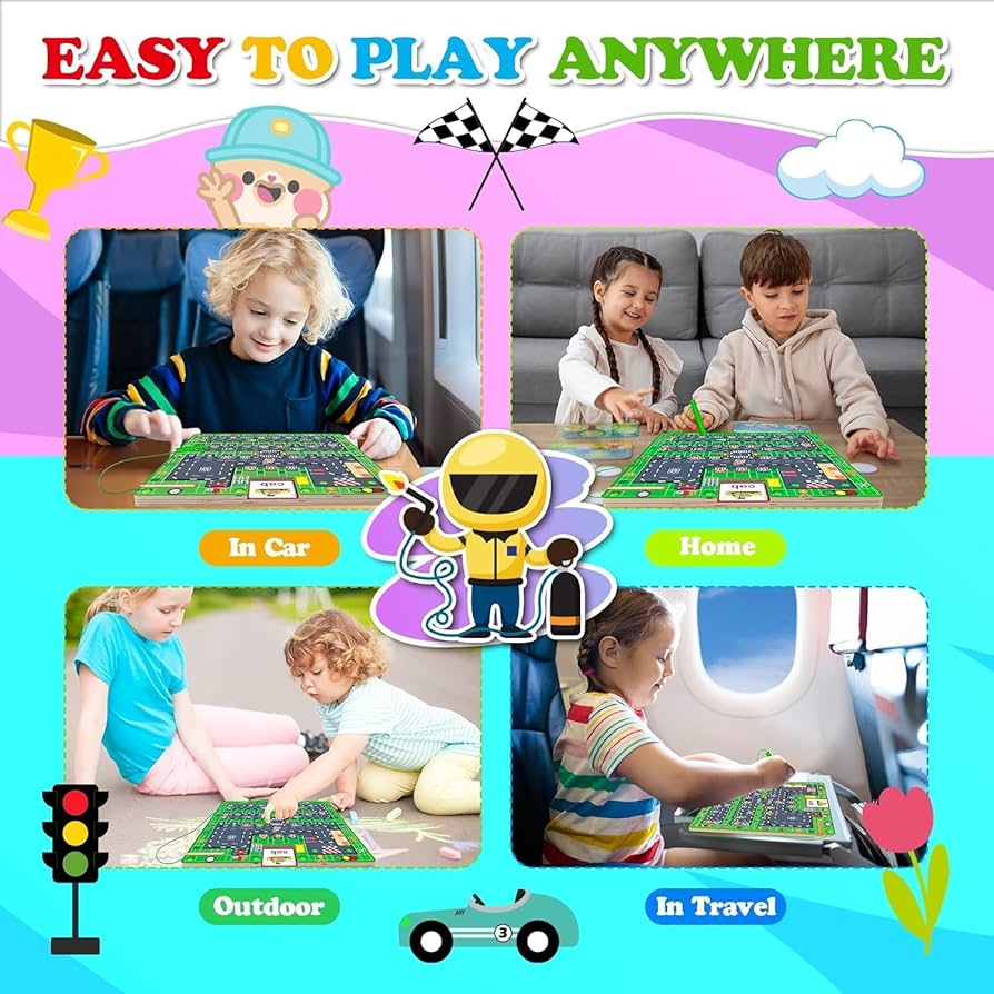 Montessori Wooden Magnetic Color & Alphabet Maze Board – Educational Toy for Kids