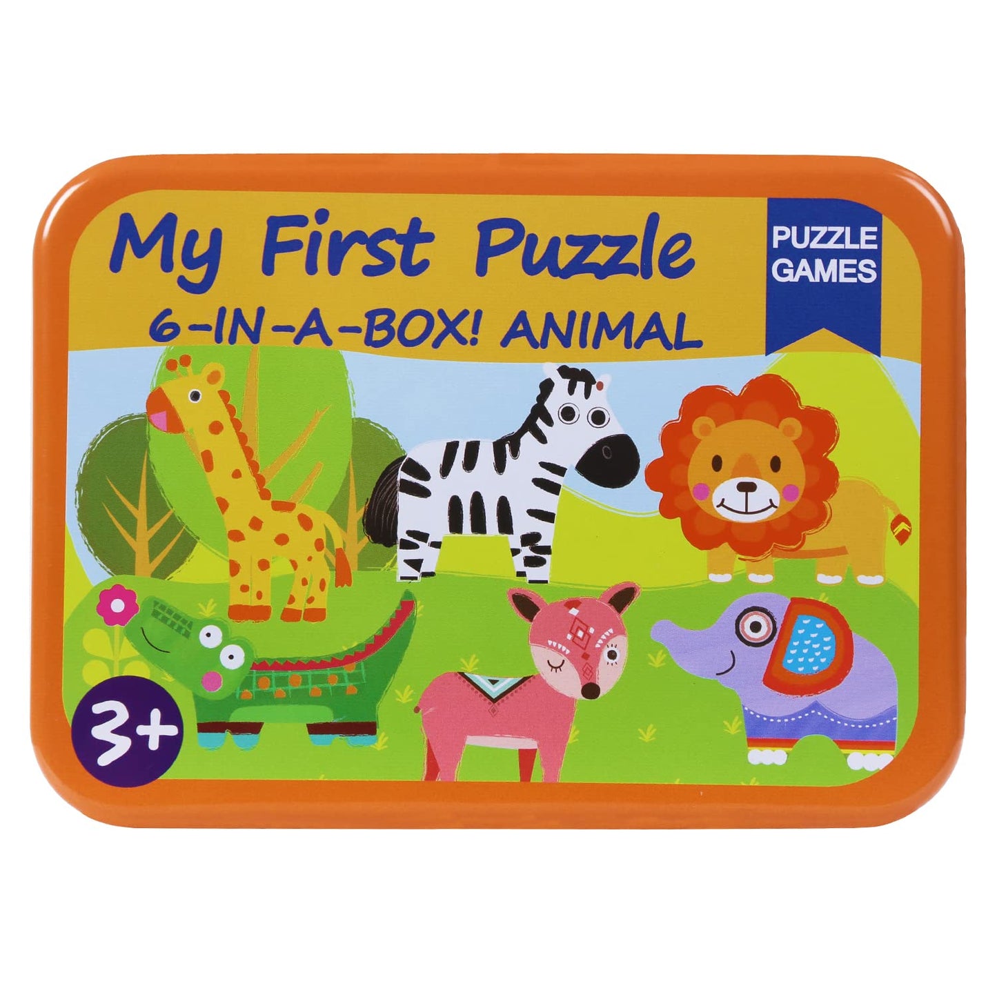 My First Puzzle 6-in-a-Box! Animals – Animal Puzzle Set