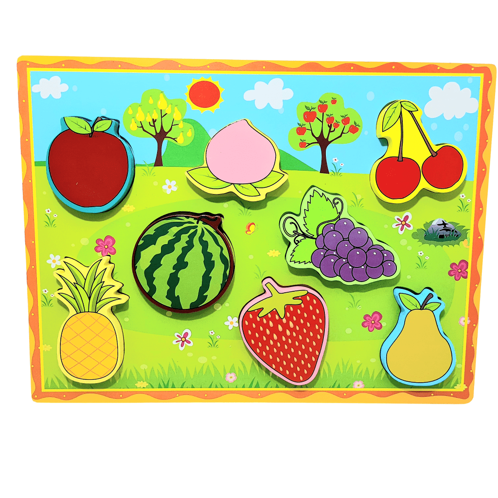 Wooden Chunky Puzzle Fruits-7 Pieces
