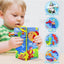 3D Baby Cloth Book – Ocean Animals Sensory Soft Book (6 Pages, Blue)
