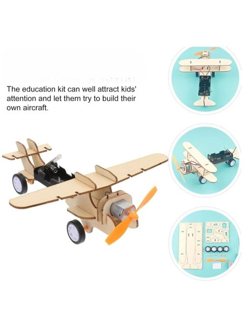 3D DIY Wooden Aircraft Model – Handmade STEM Construction Kit