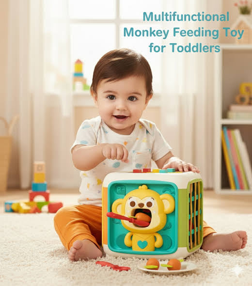 Montessori Busy Activity Cube for Toddlers – Multifunctional Learning Toy