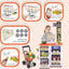 Home Supermarket And Cashier toy 60 pieces( Sounds and Lights)