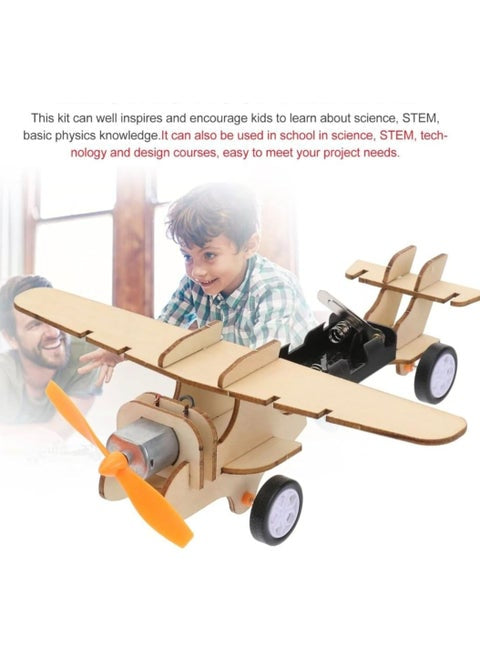 3D DIY Wooden Aircraft Model – Handmade STEM Construction Kit