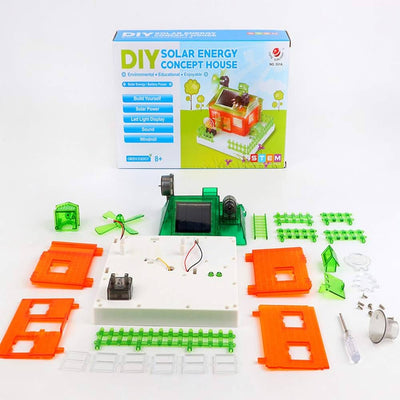DIY solar energy concept house toy