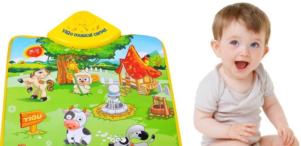 Fabric Rectangle Learning Musical Carpet Toy