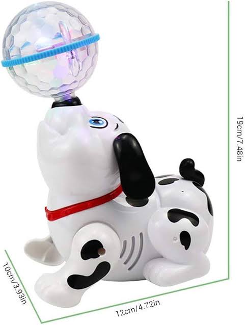 Walking Dancing Flashing Dog Toy with Music & Lights