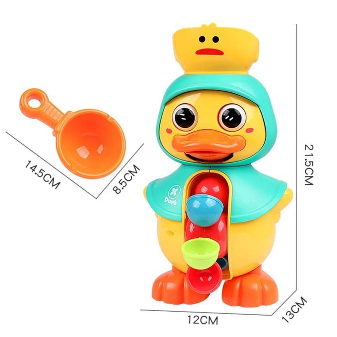 Cute Duck Kinetic Water Bath Wheel | Ages 3+ | Master Hydrodynamics & Fluid Cause-and-Effect