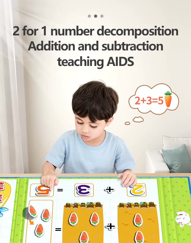 Magnetic Arithmetic Learning Book – Interactive Math Fun (Hardcover Edition)
