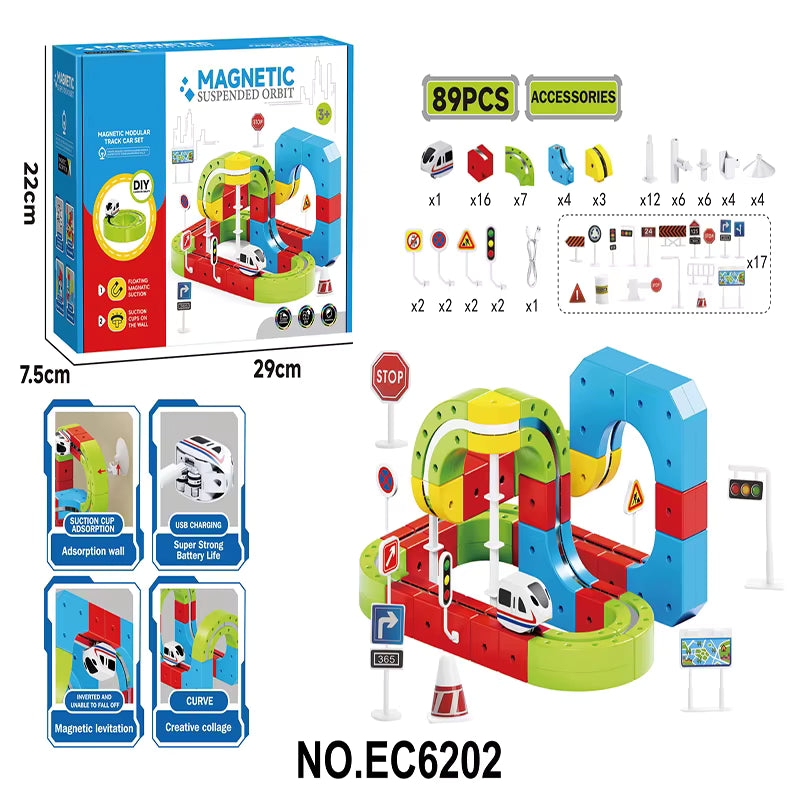Magnetic Suspended Orbit 89 pieces  | Ages 3+ | Master Anti-Gravity Kinetics & Structural STEM Phys