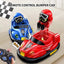 2-Player Interactive Remote Control Bumper Cars Battle Set with Ejecting Drivers (Red vs. Blue)