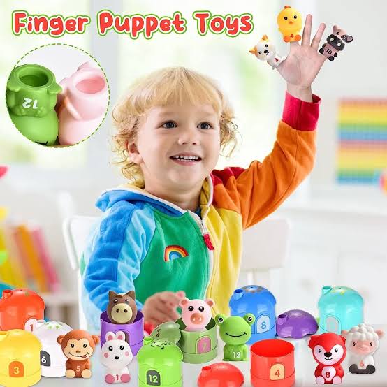 Soft Glue Animals & Houses Educational Toy Set for Toddlers