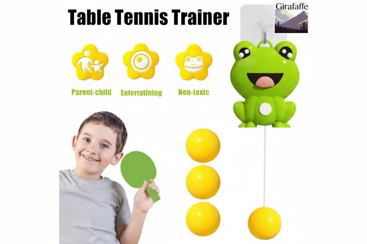Froggy Hanging Table Tennis Trainer – Indoor Action & Reaction Game