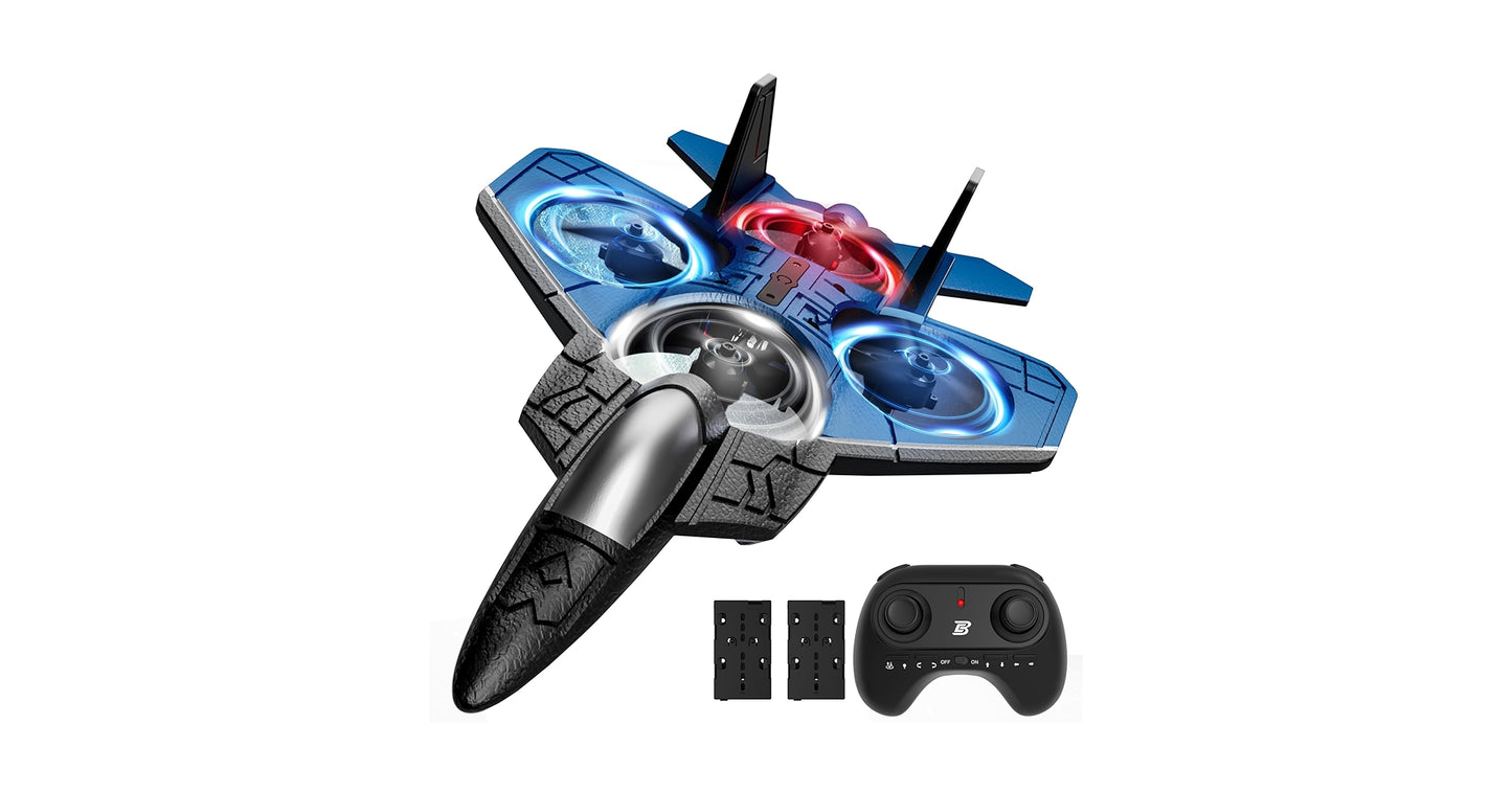 2.4GHz Remote Control Glider Airplane with Light - Mini Drone.
