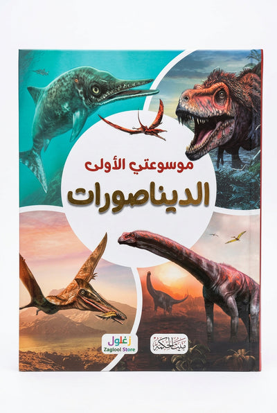 كتاب "موسوعتي الأولى: الديناصورات" المصور للأطفال