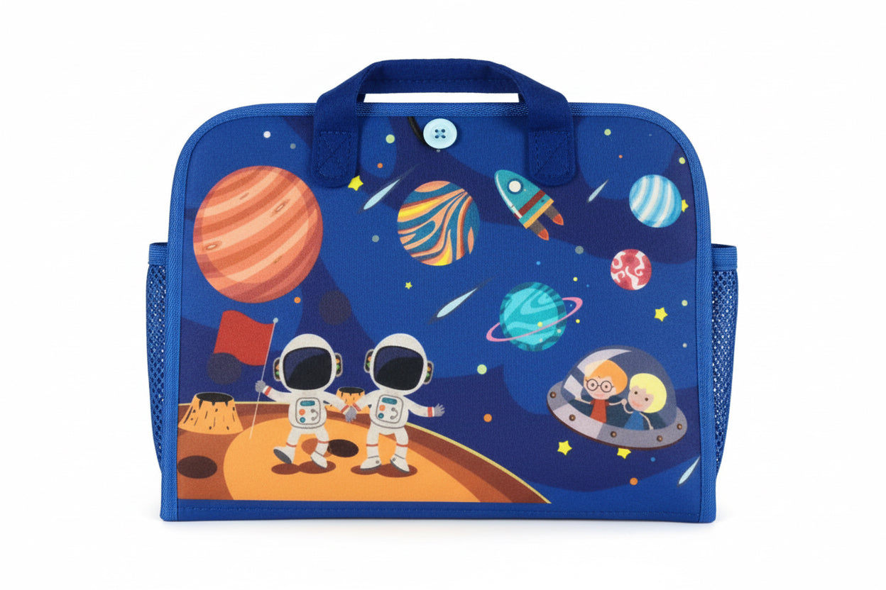 Montessori Space-Themed Busy Book – Interactive Felt Learning Adventure